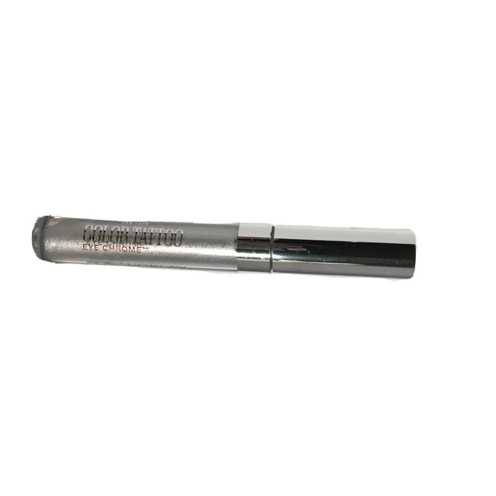 Maybelline New York Color Tattoo Eye Chrome Eyeshadow, Silver Spark, 0.11 fl. oz